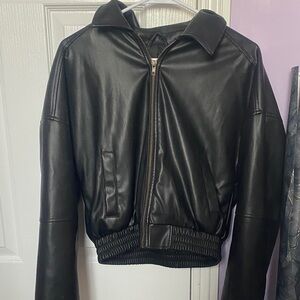 Garage Black Jacket with Gold Zipper